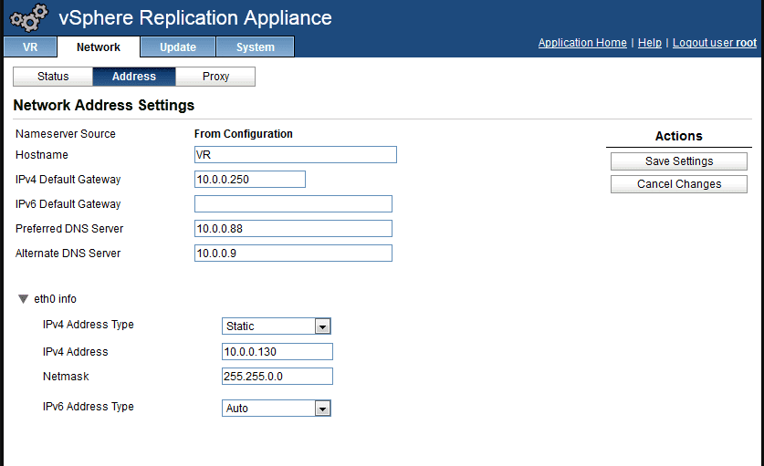 vSphere Replication Appliance