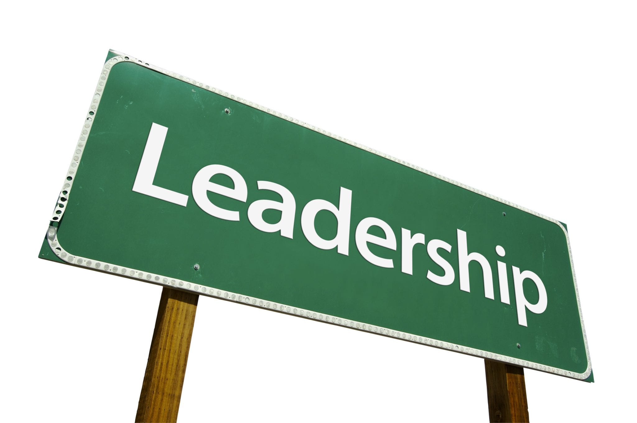 Leadership street sign