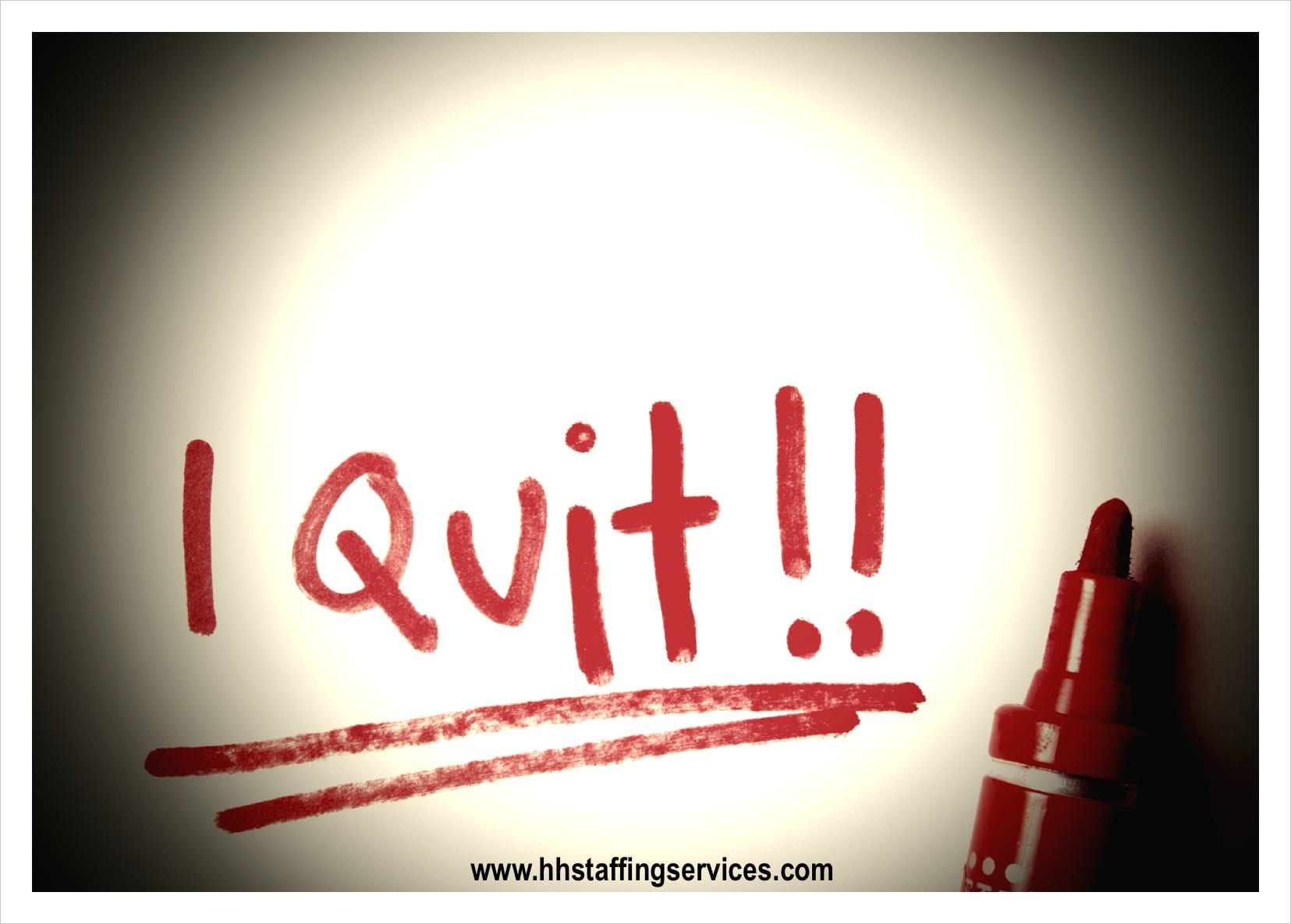 I quit words employee leaving job