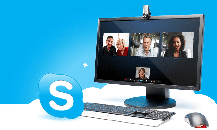 Skype for business voice computer graphic
