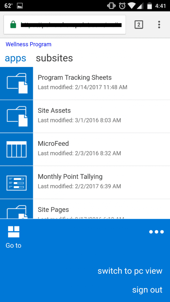 Sharepoint on Mobile Preview