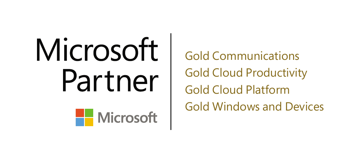 PEI 4 time Microsoft Gold Partner logo