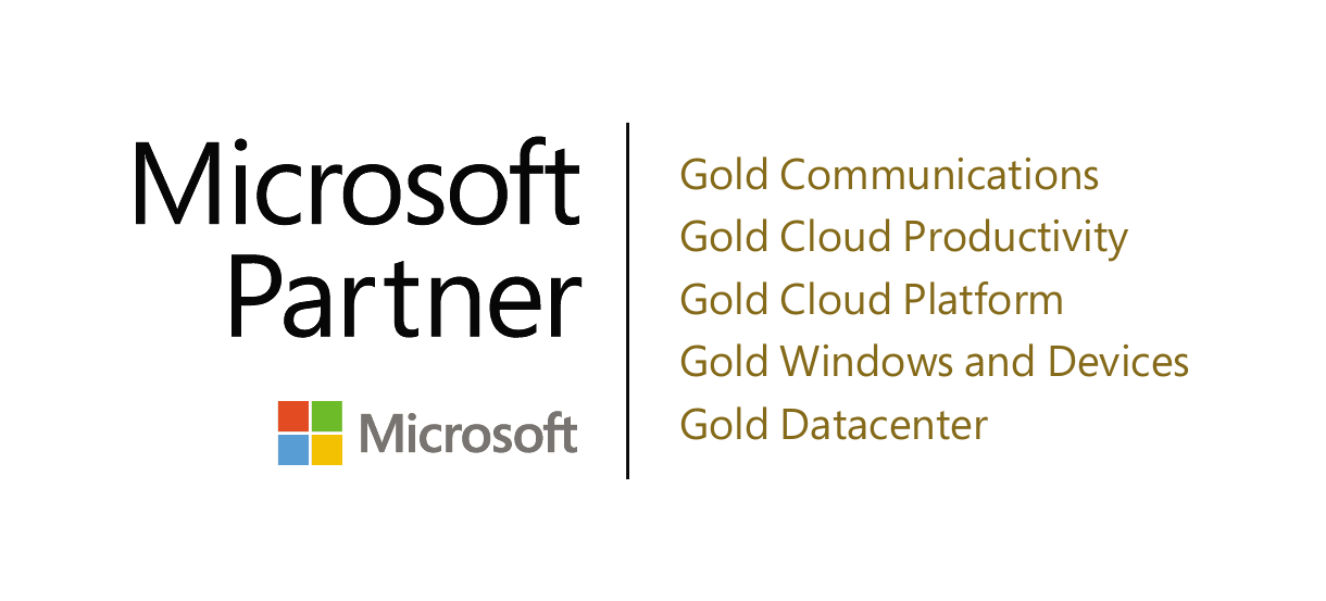 PEI 5 time Microsoft Gold Partner logo