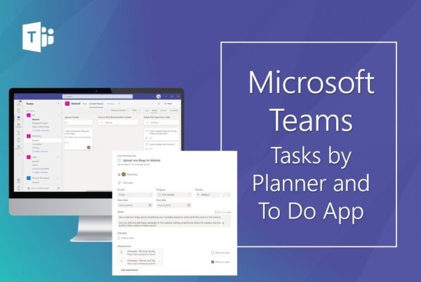 Set up tasks by planner and to do in Teams.